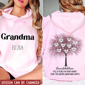 Personalised Fill A Place In Your Sweet Heart Hoodie