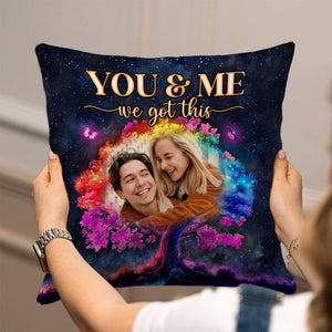 Personalized Couple Gift Custom Photo Night Sky Pillow