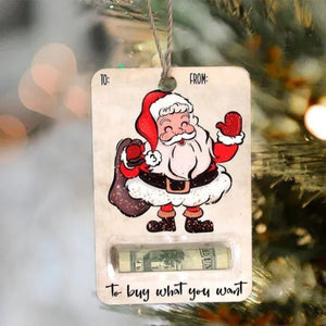 Christmas Money Holders Gift Wooden Ornament