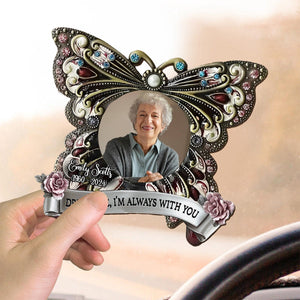 Always With You - Personalized Memorial Shaped Car Visor Clip