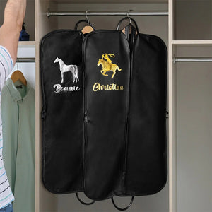 Personalized Horse Pattern Design Waterproof Hanging Garment Bag Travel Accessory