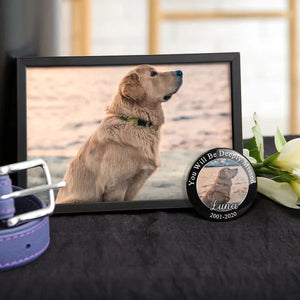 Personalized Memorial Photo Button Pin Gift for Loss of Loved One