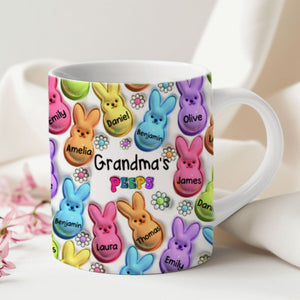 Personalized Easter Gift Bunny Grandma Kids Mug