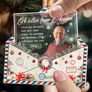 A Letter From Heaven Personalized Acrylic Photo Ornament