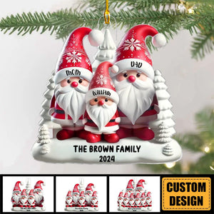 Grandparents Family Christmas Decor Personalized Acrylic Ornament