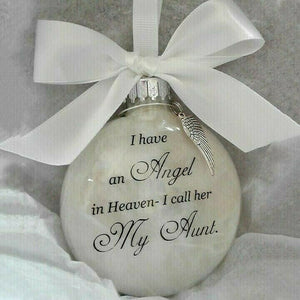 I Have An Angel In Heaven - Christmas Ornaments Feather Ball, Memorial Ornament