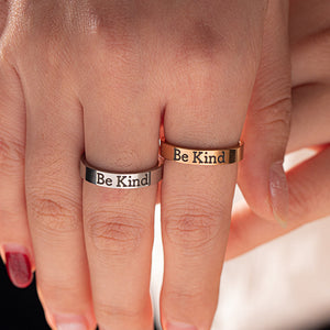 Be Kind...Of A Bi♥ch Mantra Ring