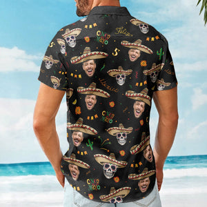 Personalized Face Photo Mexican Hawaiian Shirt