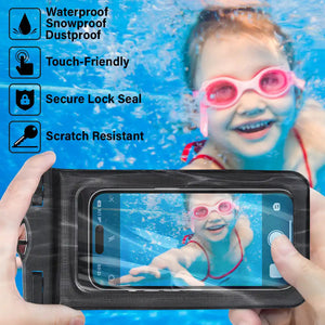 Personalized Waterproof Phone Pouch - Girls Trip Cheaper Than Therapy Summer Beach