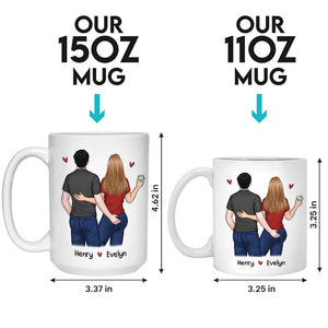 Couple Personalized Custom Mug - Gift For Husband Wife, Anniversary