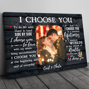 I Choose You- Personalized Couple Poster