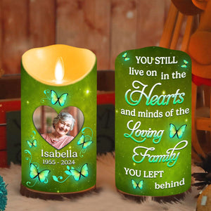 In My Heart Forever Personalized Memorial LED Candle