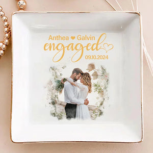 Couple Engagement - Personalized Jewelry Dish