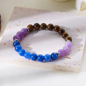 Natural Stone Bracelet Tiger Eye Stone Amethyst Bracelet