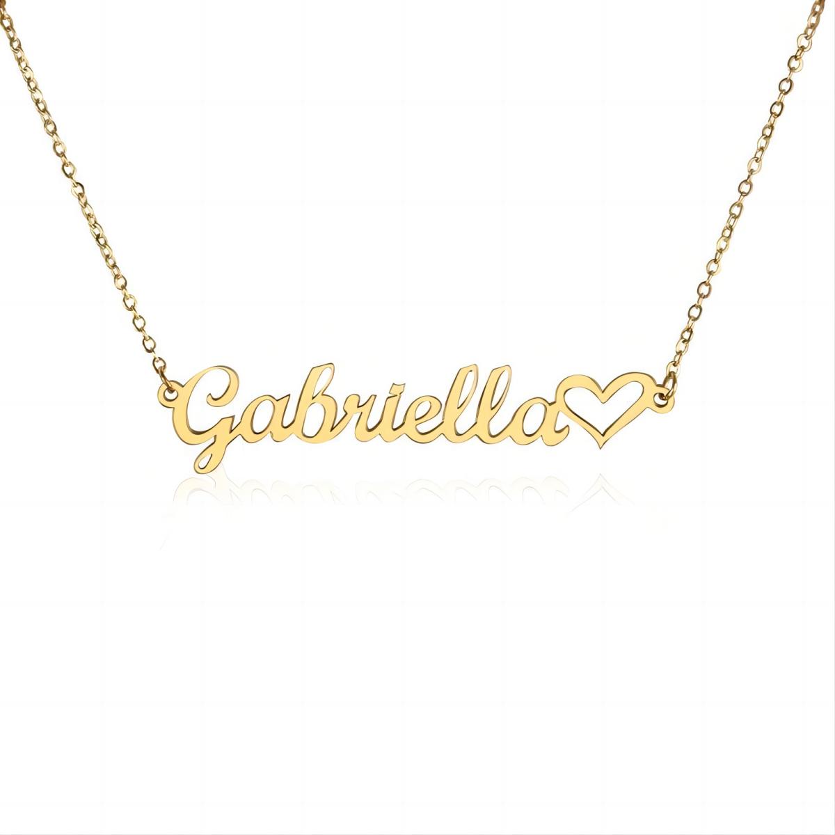 Personalized Name Necklace With Message Card