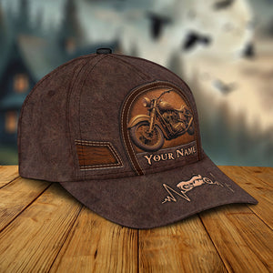 Personalized Old Biker Classic Cap