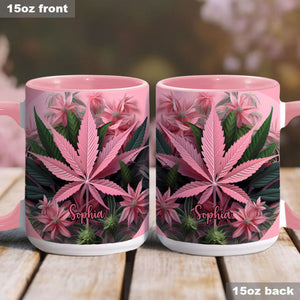 Pink Stoner Chick - Personalized Pink Mug