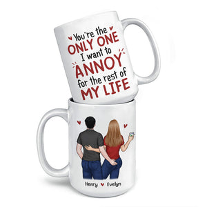 Couple Personalized Custom Mug - Gift For Husband Wife, Anniversary