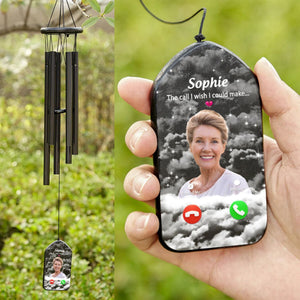 The Call I Wish I Could Take Personalized Memorial Wind Chimes