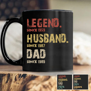 Personalized Like A Dad Just More Squatchy Black Mug