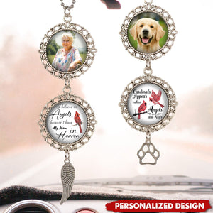 Cardinals Appear When Angels Are Near - Personalized Upload Photo Cardinal Memorial Ornament