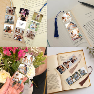 Personalized Memorial Acrylic Bookmark-Custom Acrylic Bookmark with Tassel