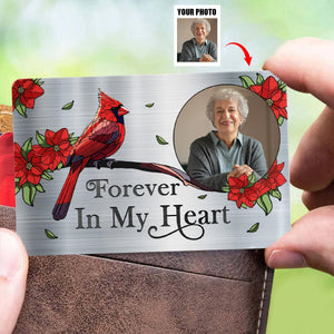 I'm Always With You - Custom Photo Memorial Personalized Aluminum Wallet Card