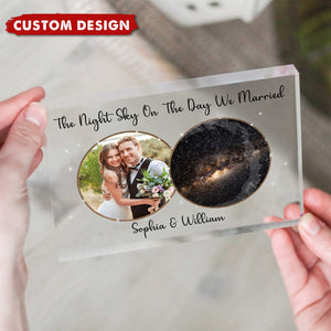 Personalized The Night We Met Star Map Acrylic Plaque, Wedding Gift, Anniversary Gift For Couple