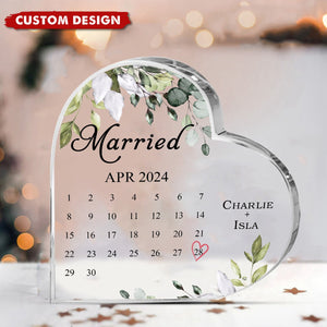 Special Day In 2024 Engagement Gift - Personalized Acrylic Plaque