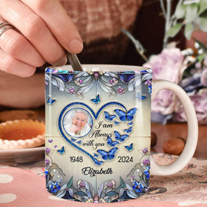 Forever In My Heart Butterfly Personalized Memorial Mug