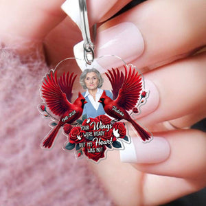 I Believe There Are Angels Among Us Personalized Acrylic Keychain