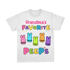 Personalized Gift For Grandma Mom Kids Easter Bunny Pure Cotton T-shirt