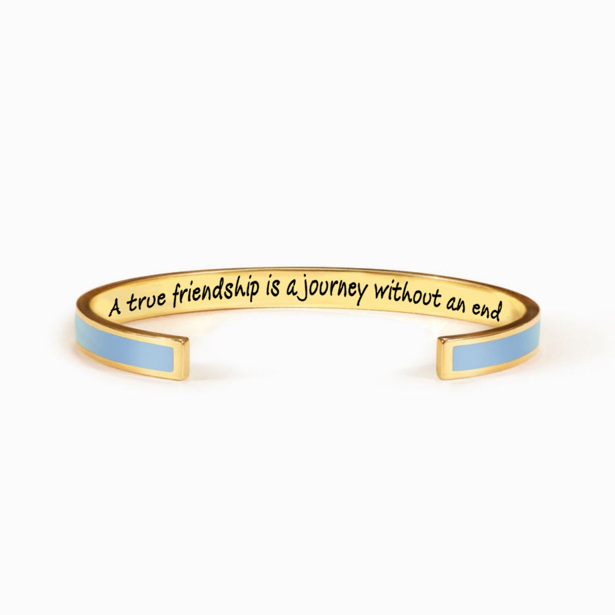 Personalized Friendship Quotes Color Bangle - You Are The Sister I Got To Choose