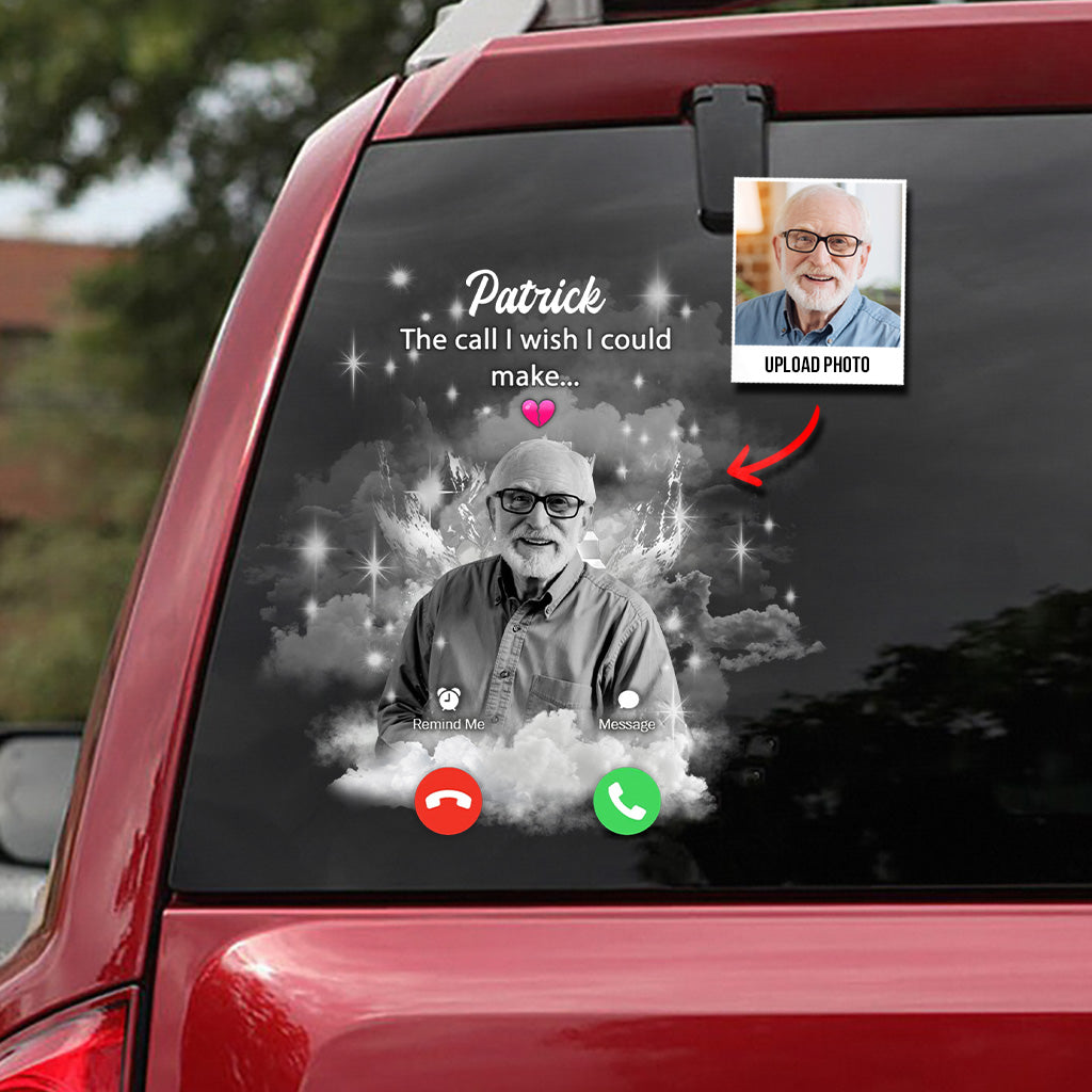 The Call I Wish I Could Make - Personalized Memorial Decal