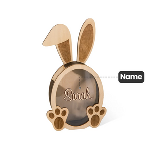 Personalized Bunny Easter Drop Money Box Gift for Kids