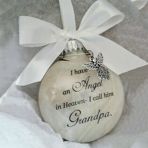 I Have An Angel In Heaven - Christmas Ornaments Feather Ball, Memorial Ornament