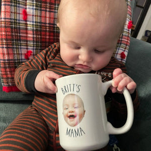 Personalized Face Photo Custom Text Mug