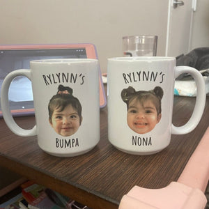 Personalized Face Photo Custom Text Mug