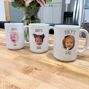 Personalized Face Photo Custom Text Mug