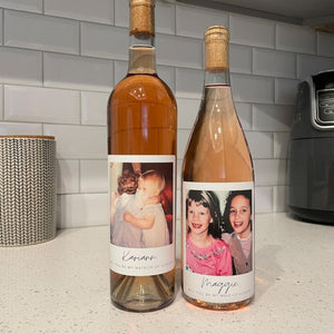 Personalized Photo Wine Labels Party Decoration