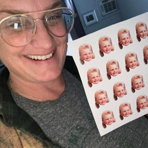 Personalized Funny Face Stickers