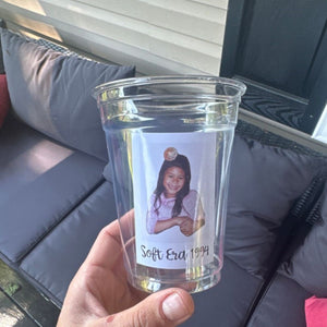 Personalized Photo Plastic Party Cups Party Decorations