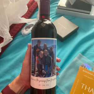 Personalized Photo Wine Labels Party Decoration