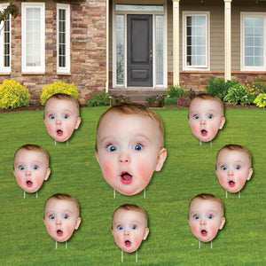 Personalized  Photo Head Cut Out Lawn Decorations - Outdoor Yard Sign
