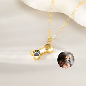 Personalized Custom Puppy Photo Projection Necklace