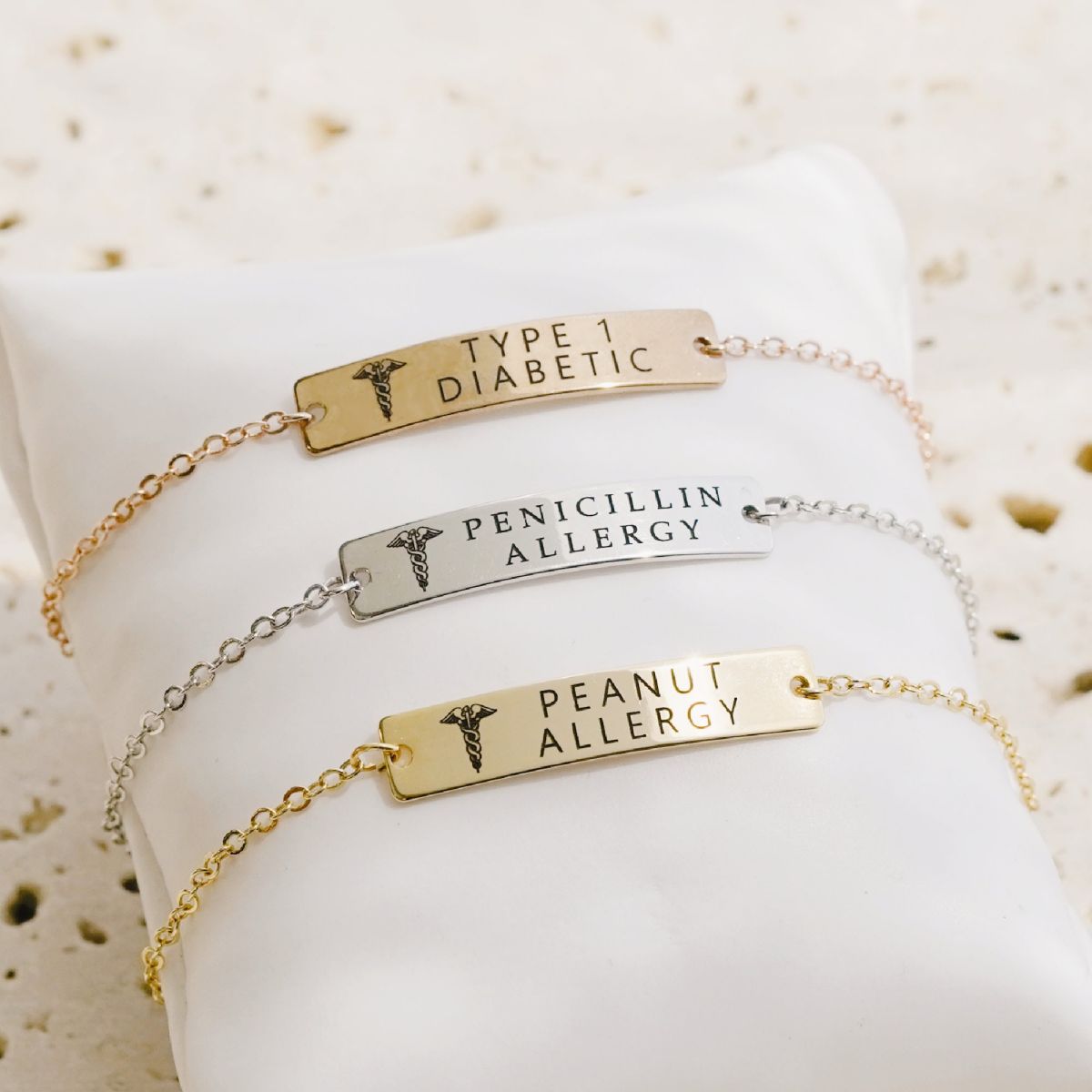 Personalized Medical Alert Heath Care Medical ID Bracelet