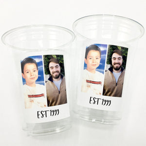 Personalized Photo Plastic Party Cups Party Decorations