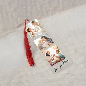 Personalized Memorial Acrylic Bookmark-Custom Acrylic Bookmark with Tassel