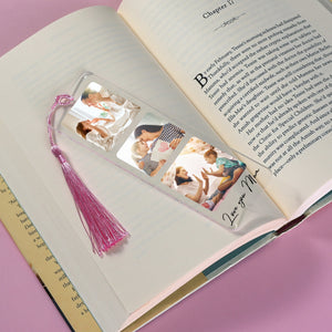 Personalized Memorial Acrylic Bookmark-Custom Acrylic Bookmark with Tassel