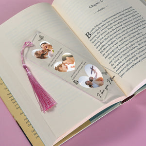 Personalized Memorial Acrylic Bookmark-Custom Acrylic Bookmark with Tassel